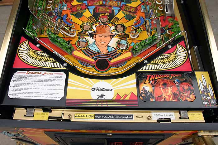 Indiana Jones Pinball Machine Target Decal Set 